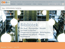 Tablet Screenshot of kunstbib.dk